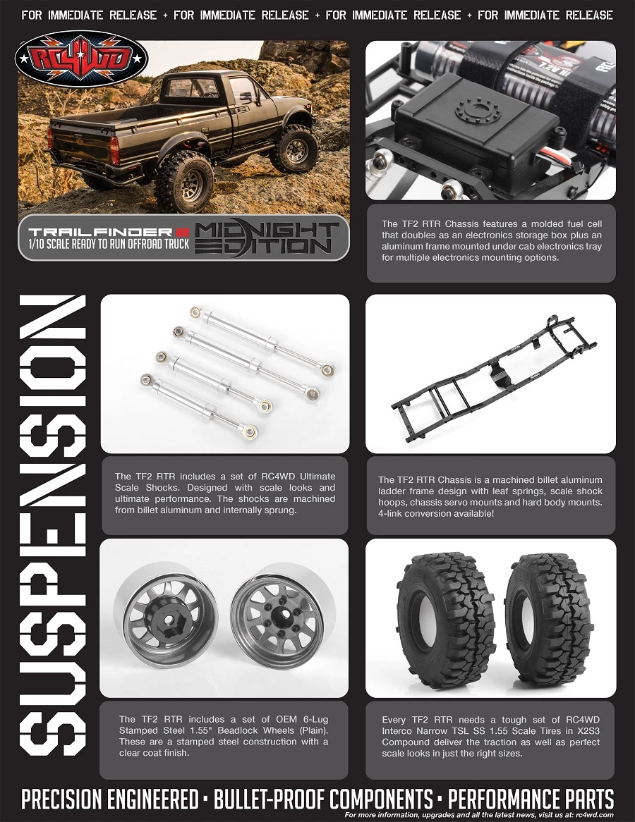 RC4WD Midnight Edition Trail Finder 2 RTR with Mojave II Body Set 22 RC4WD Midnight Edition Trail Finder 2 RTR with Mojave II Body Set - Image 20