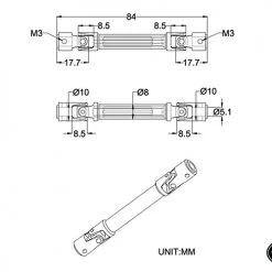 RC4WD Scale Steel Punisher Shaft (87mm - 110mm / 3.42" - 4.33") 5mm Hole 17 RC4WD Scale Steel Punisher Shaft (87mm - 110mm / 3.42" - 4.33") 5mm Hole -Cars Truck shop online Z S1902 7
