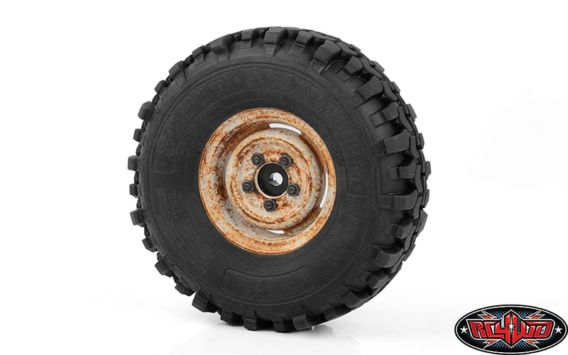 RC4WD Landies Vintage Stamped Steel 1.55" Beadlock Wheels (Rust) 9 RC4WD Landies Vintage Stamped Steel 1.55" Beadlock Wheels (Rust) - Image 7