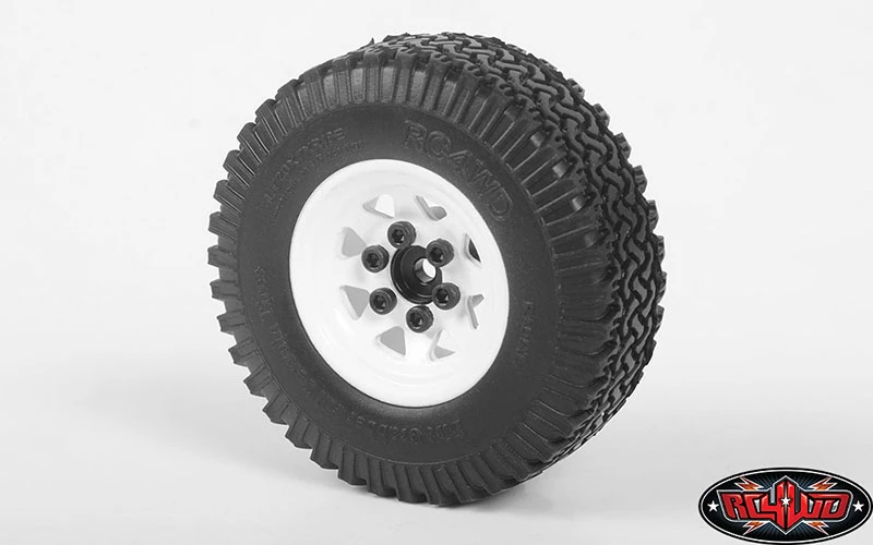 RC4WD Stamped Steel 1.0'' Stock Beadlock Wheels (White) (4) 7 RC4WD Stamped Steel 1.0'' Stock Beadlock Wheels (White) (4) - Image 5