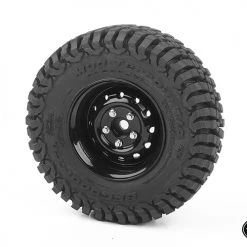 RC4WD Heritage Edition Stamped Steel 1.9 Wheels (Black) (4) -Cars Truck shop online Z W0340 5