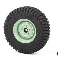 RC4WD Heritage Edition Stamped Steel 1.9 Wheels (Grasmere Green) (4) -Cars Truck shop online Z W0342 5