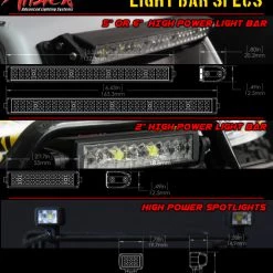 MyTrickRC Attack Off-Road 1262 Light Bar Kit, 1- DG-1 Controller, 2- Light Bars 2"& 6", 2- Hi-Power Headlights -Cars Truck shop online attack offroad specs